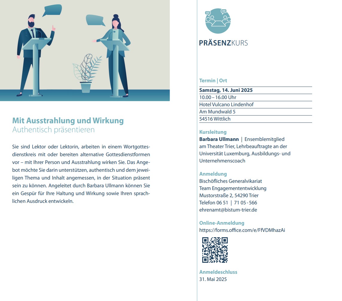 Fortbildung Authentisch präsentieren