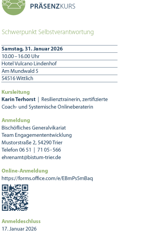 Fortbildung Ich sorge gut für mich II