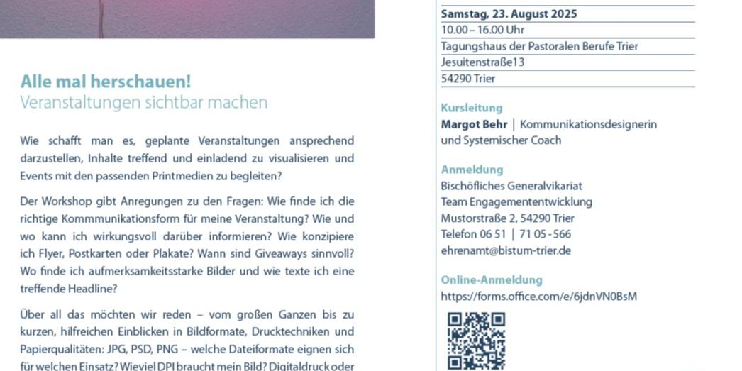 Foto Fortbildung Alle mal herschauen