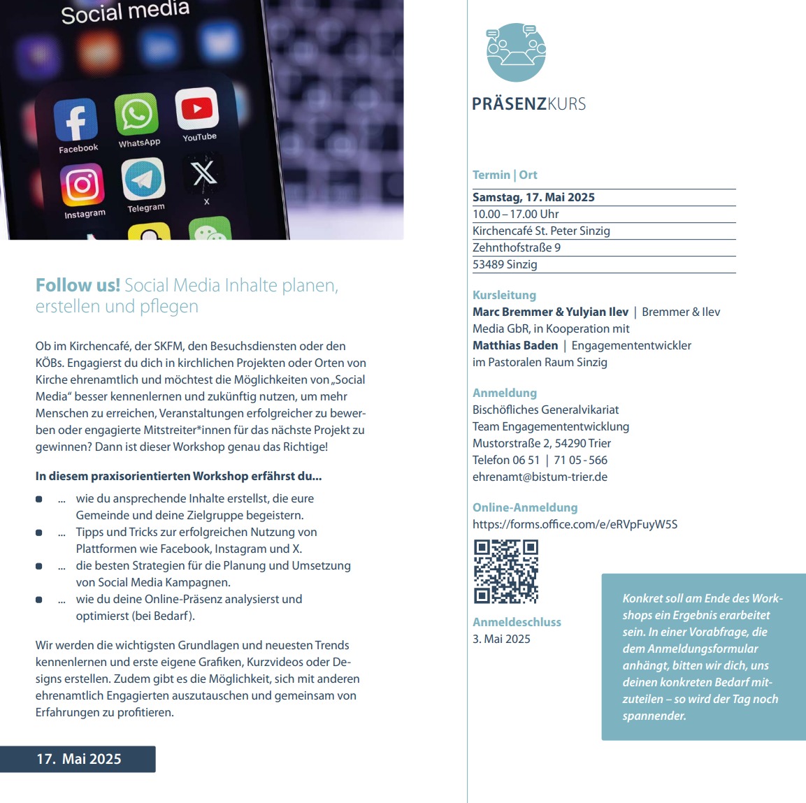 Fortbildung Follow us